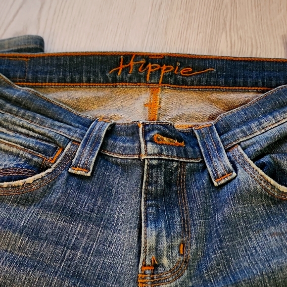 HIPPIE JEANS DISTRESSED BOOTCUT  FLARE SIZE 28 - Picture 4 of 4